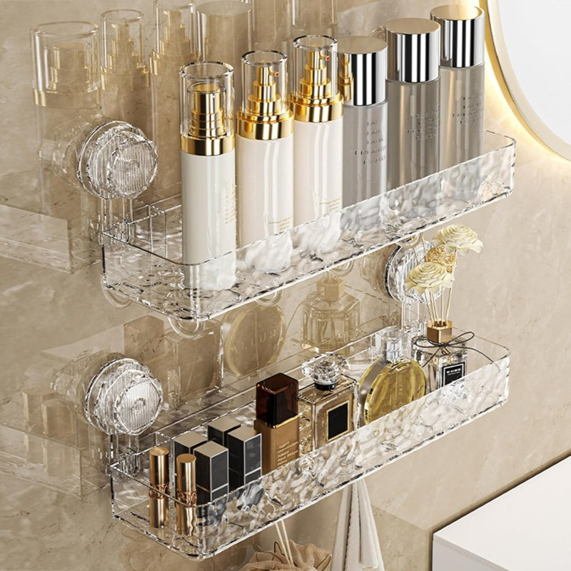 Avtoit | Wall-mounted detachable suction cup shelf with hooks