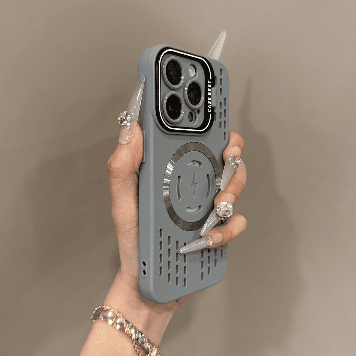 Avtoit | Soft silicone safety cover with lightning-fast magnetic charging Case for iPhone
