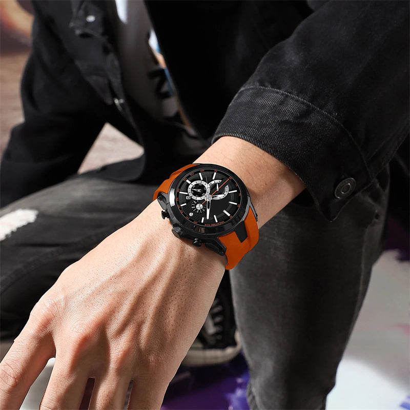 Avtoit | Stylish sports watch with glowing display, silicone strap, and waterproof design