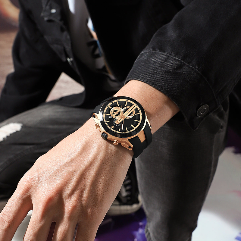 Avtoit | Stylish sports watch with glowing display, silicone strap, and waterproof design