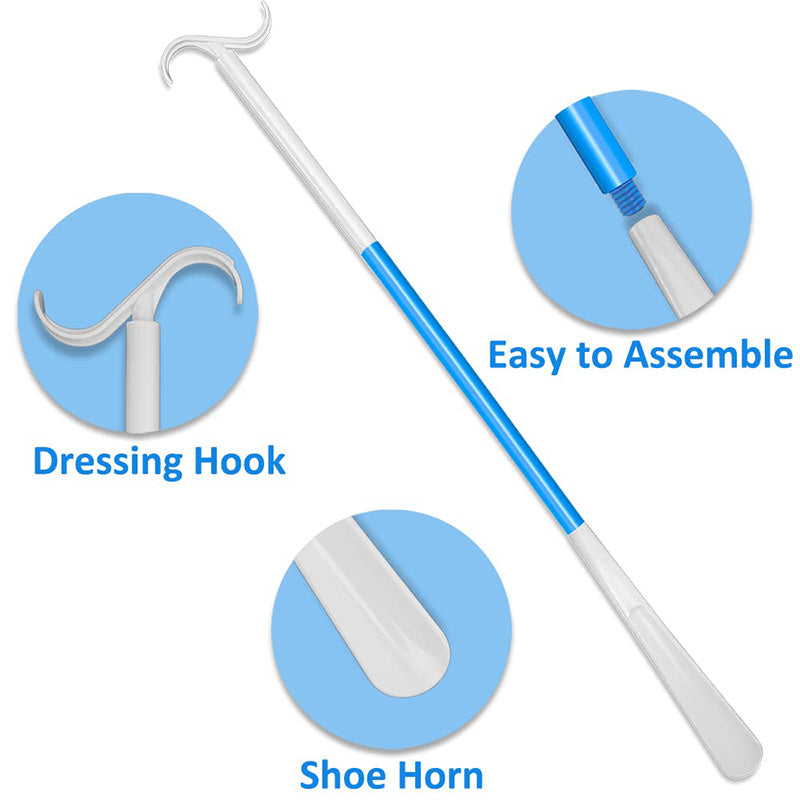 Avtoit | Adjustable long shoehorn with sock remover for seniors