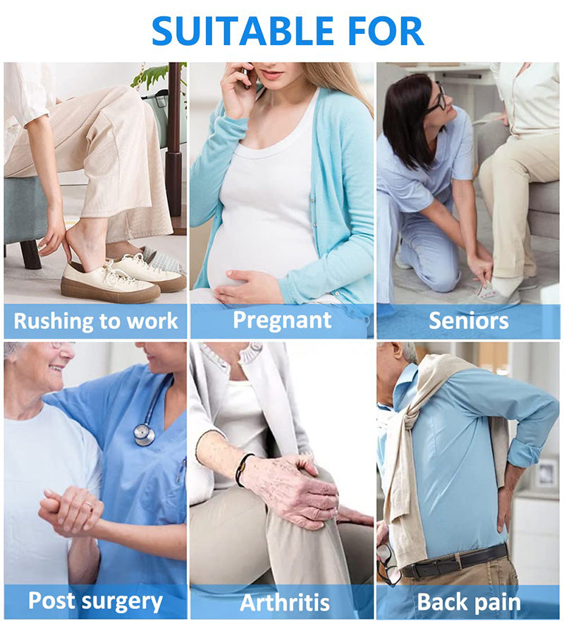Avtoit | Adjustable long shoehorn with sock remover for seniors