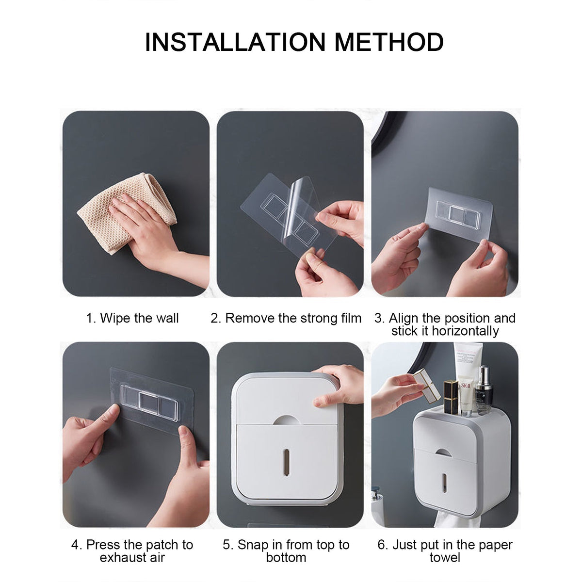 Avtoit | Flush-free toilet paper holder box