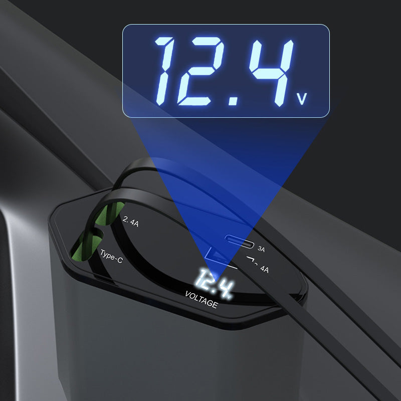 Avtoit | 4-in-1 fast charger and retractable car charger