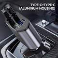 Avtoit | 4-in-1 fast charger and retractable car charger