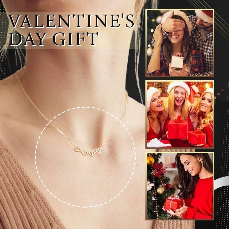 Avtoit | Heart-shaped necklace with four leaves