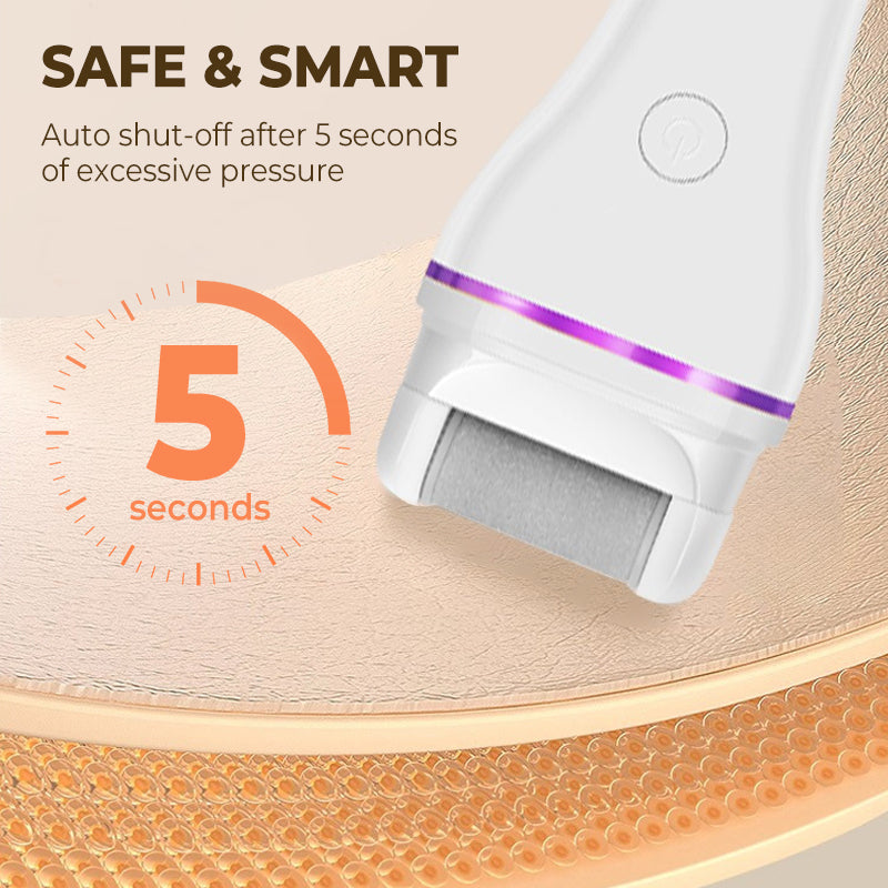 Avtoit | 2-step wireless electric callus remover with 2 interchangeable heads