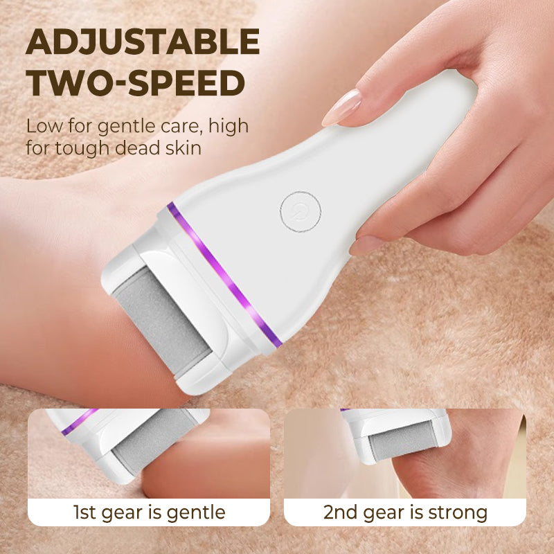 Avtoit | 2-step wireless electric callus remover with 2 interchangeable heads