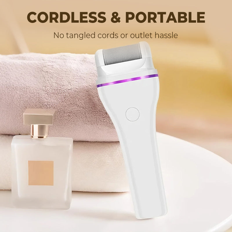Avtoit | 2-step wireless electric callus remover with 2 interchangeable heads
