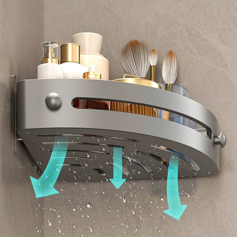 Avtoit | Corner shower shelf without drilling with hooks