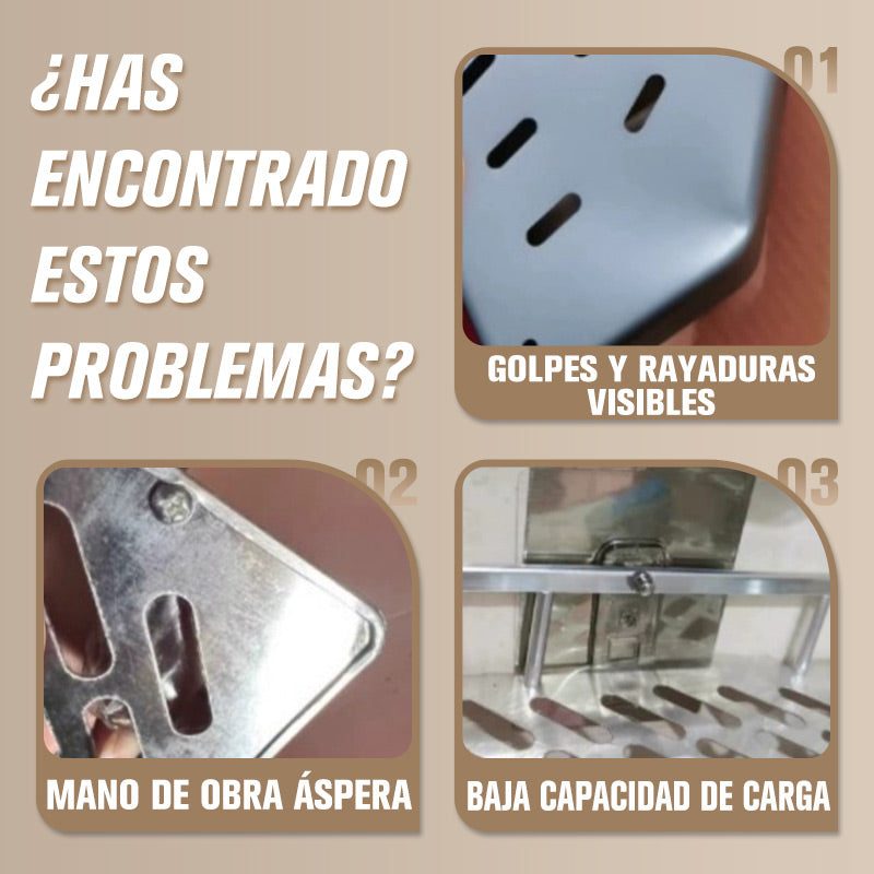 Avtoit | Corner shower shelf without drilling with hooks