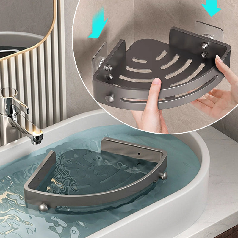 Avtoit | Corner shower shelf without drilling with hooks