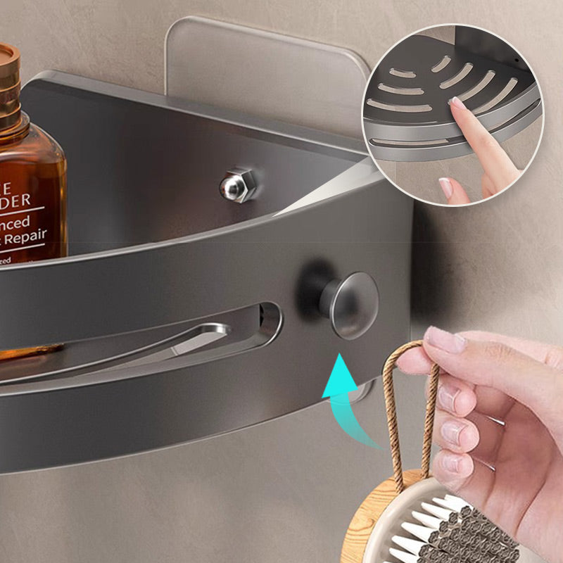Avtoit | Corner shower shelf without drilling with hooks