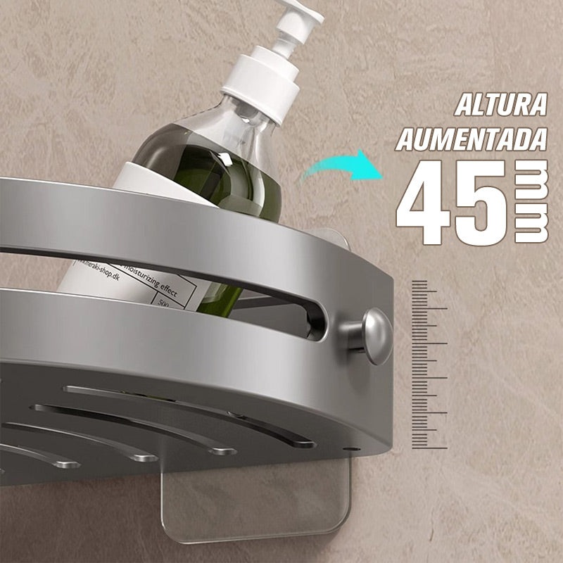 Avtoit | Corner shower shelf without drilling with hooks