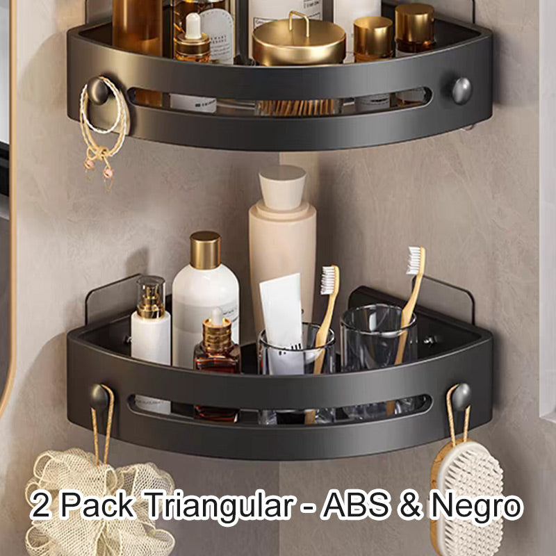 Avtoit | Corner shower shelf without drilling with hooks