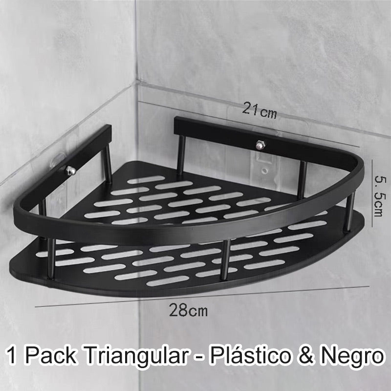 Avtoit | Corner shower shelf without drilling with hooks