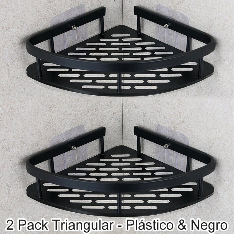 Avtoit | Corner shower shelf without drilling with hooks