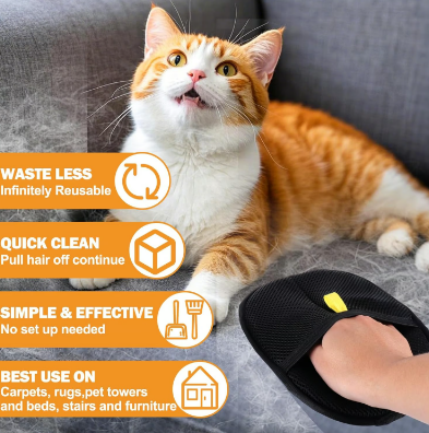 Avtoit | Electrostatic gloves for removing pet hair