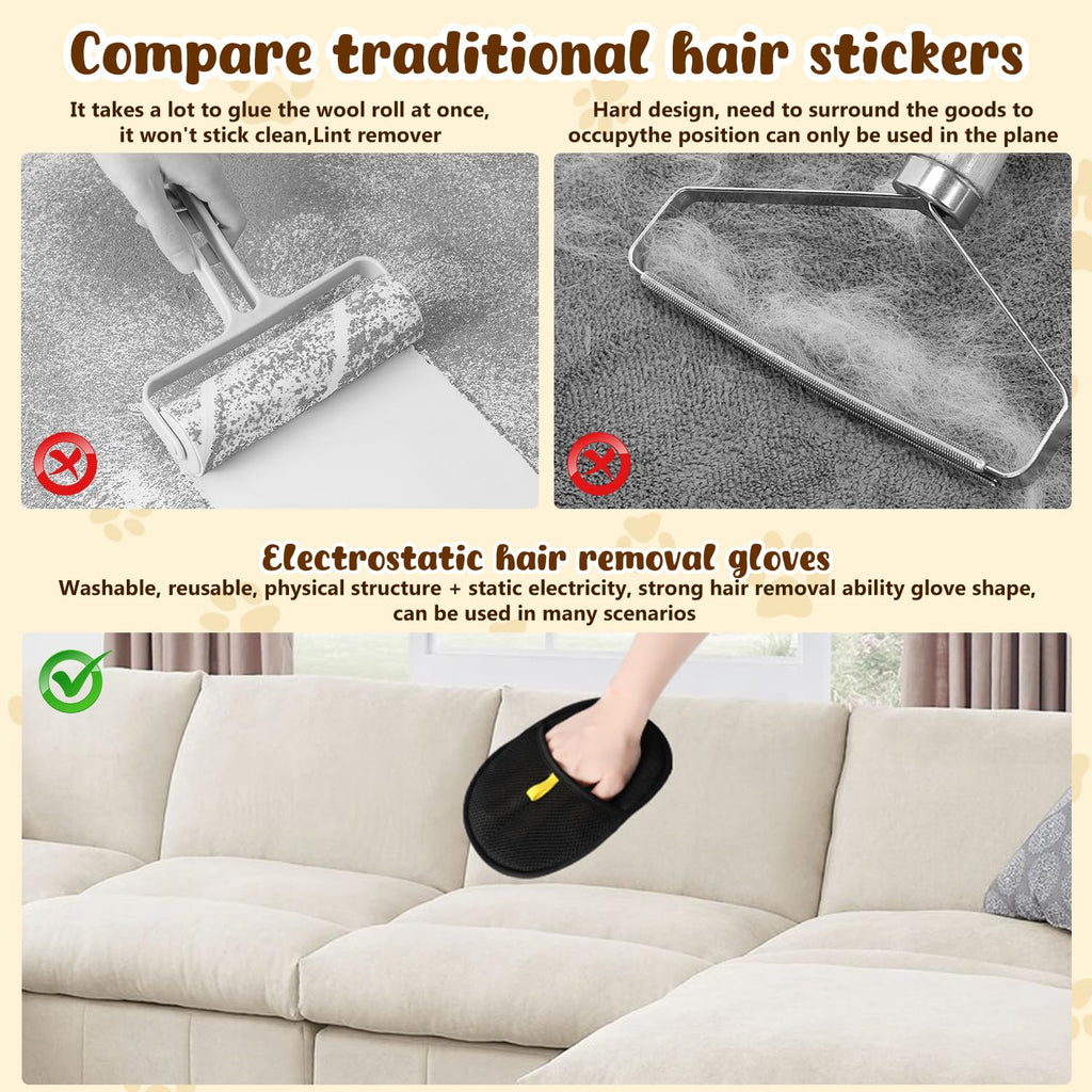 Avtoit | Electrostatic gloves for removing pet hair