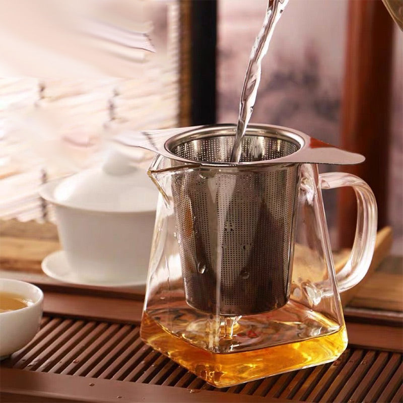 Avtoit | Stainless steel tea filter with double handles and lid