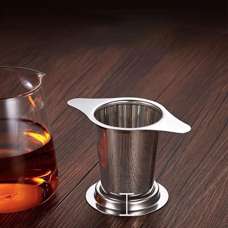Avtoit | Stainless steel tea filter with double handles and lid