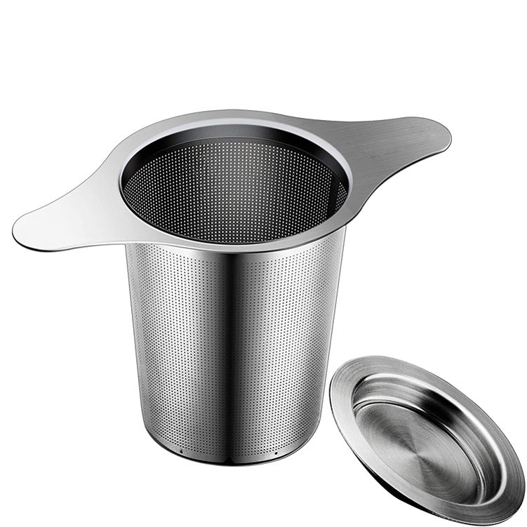 Avtoit | Stainless steel tea filter with double handles and lid