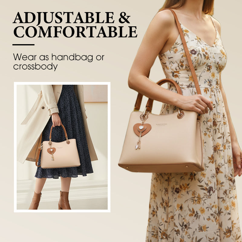 Avtoit | Elegant women's handbag with sparkling heart pendant