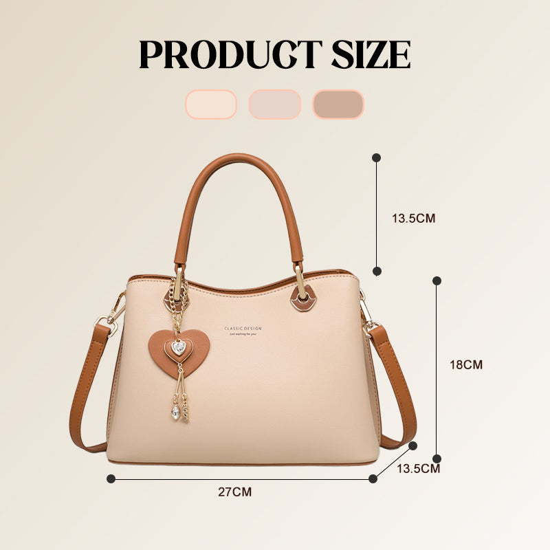 Avtoit | Elegant women's handbag with sparkling heart pendant