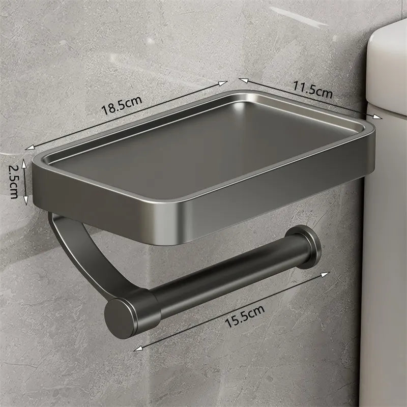 Avtoit | Stalux Toilet Roll Holder with Shelf