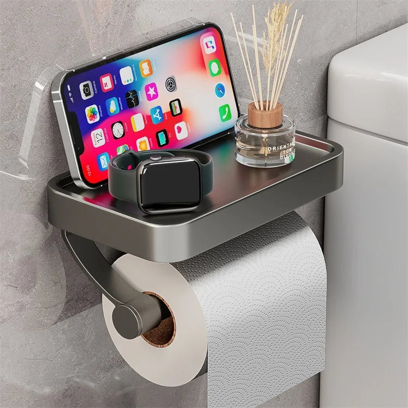 Avtoit | Stalux Toilet Roll Holder with Shelf