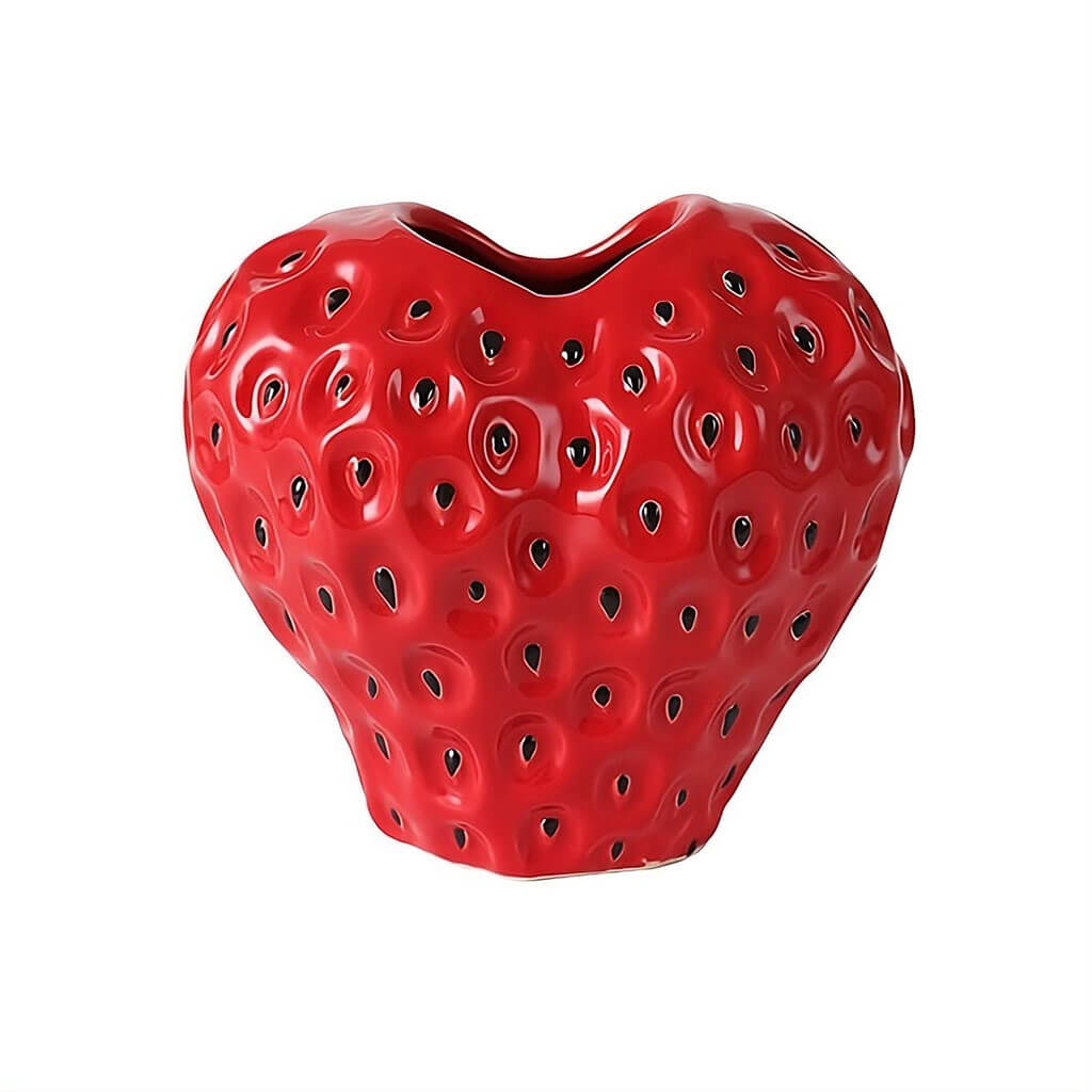 Avtoit | Strawberry-structured ceramic vase