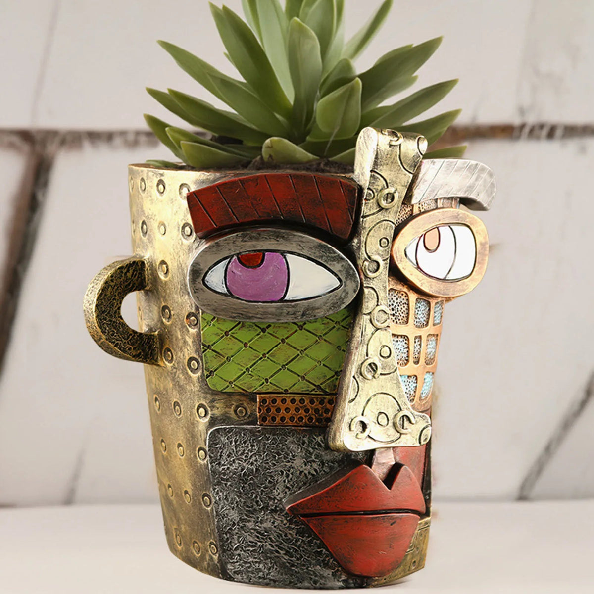 Avtoit | Stylish Abstract Art Plant Pot Ornaments - RetroVisage