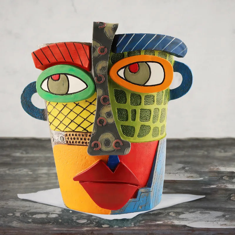 Avtoit | Stylish Abstract Art Plant Pot Ornaments - RetroVisage
