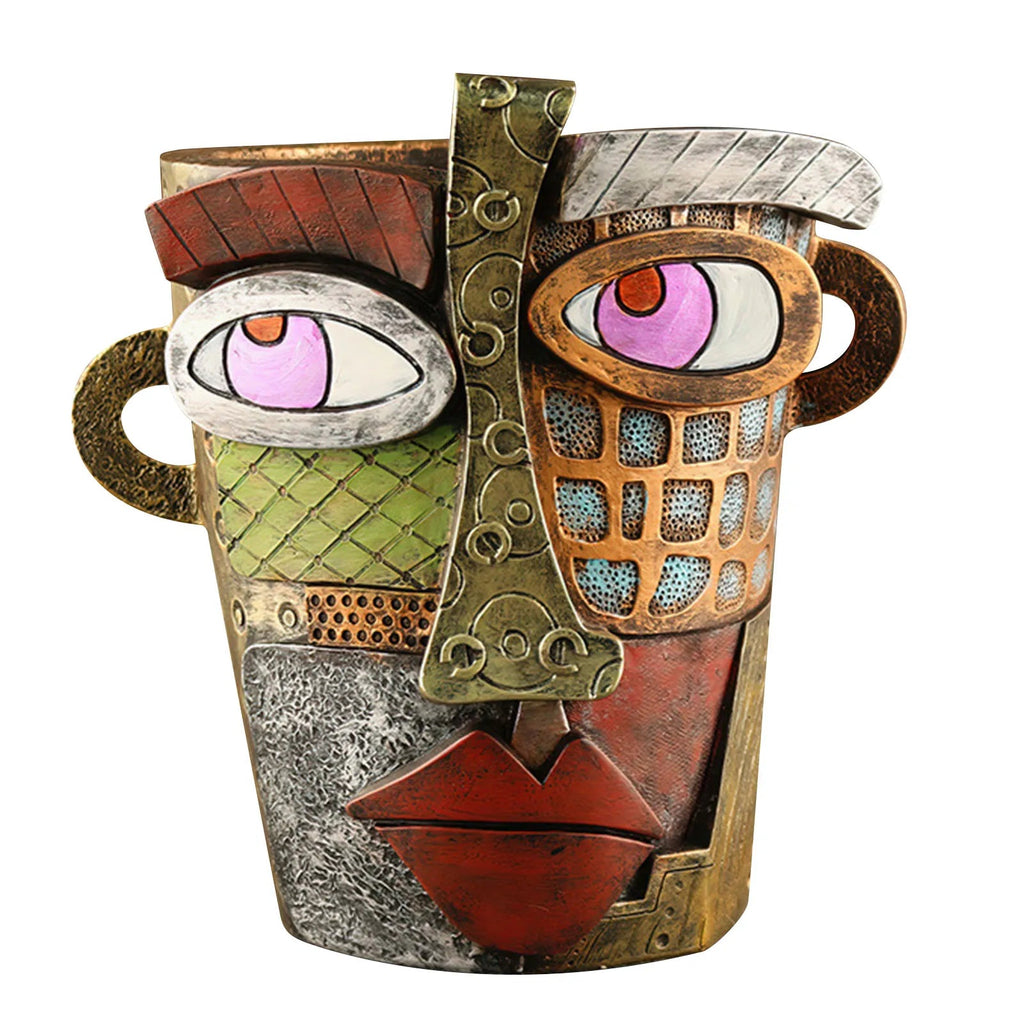 Avtoit | Stylish Abstract Art Plant Pot Ornaments - RetroVisage