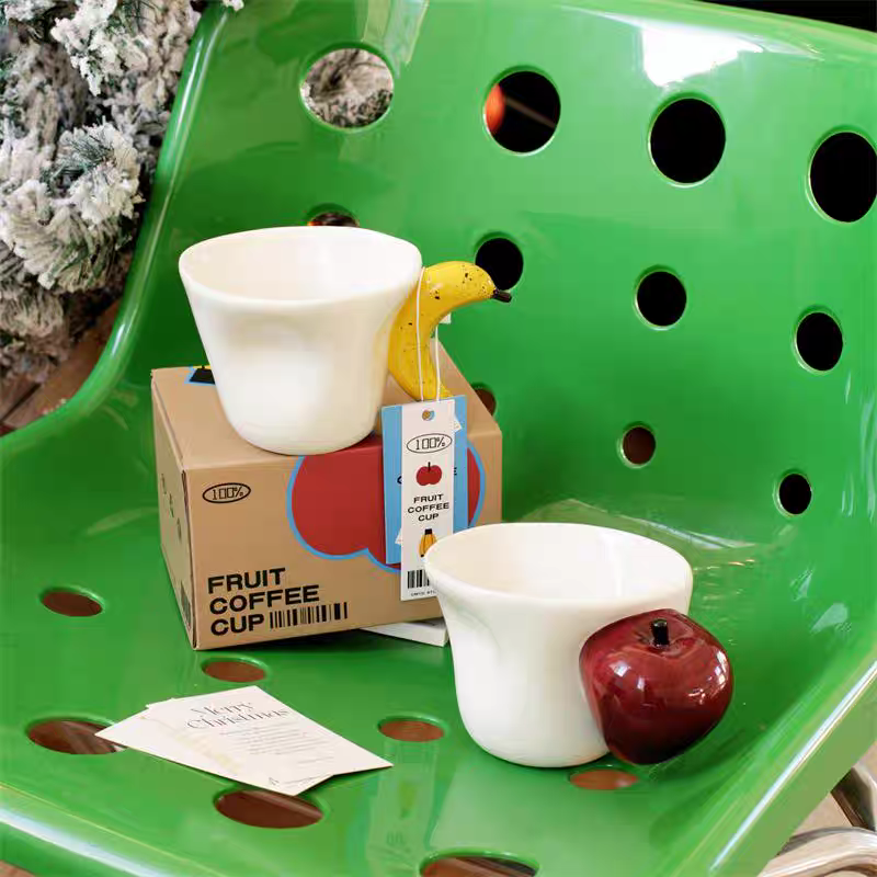 Avtoit | Banana Apple Creative 3D Handle Coffee Mug