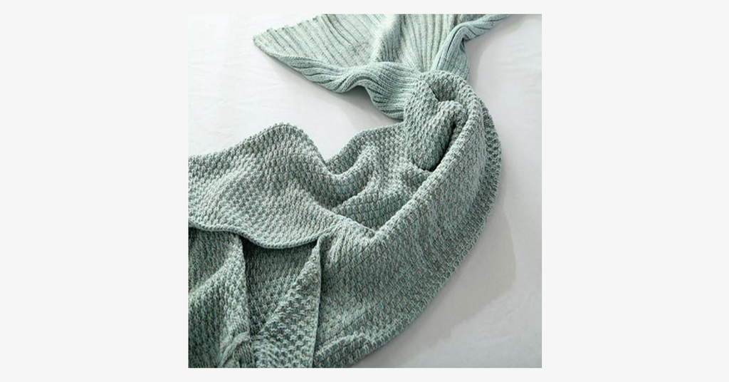 Avtoit | Cozy Cotton Knit Mermaid Tail Blanket