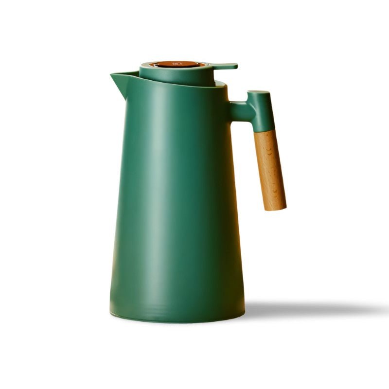 Avtoit | ThermoWood – Smart Insulated Thermos Jug with Digital Temperature Display & Wooden Handle