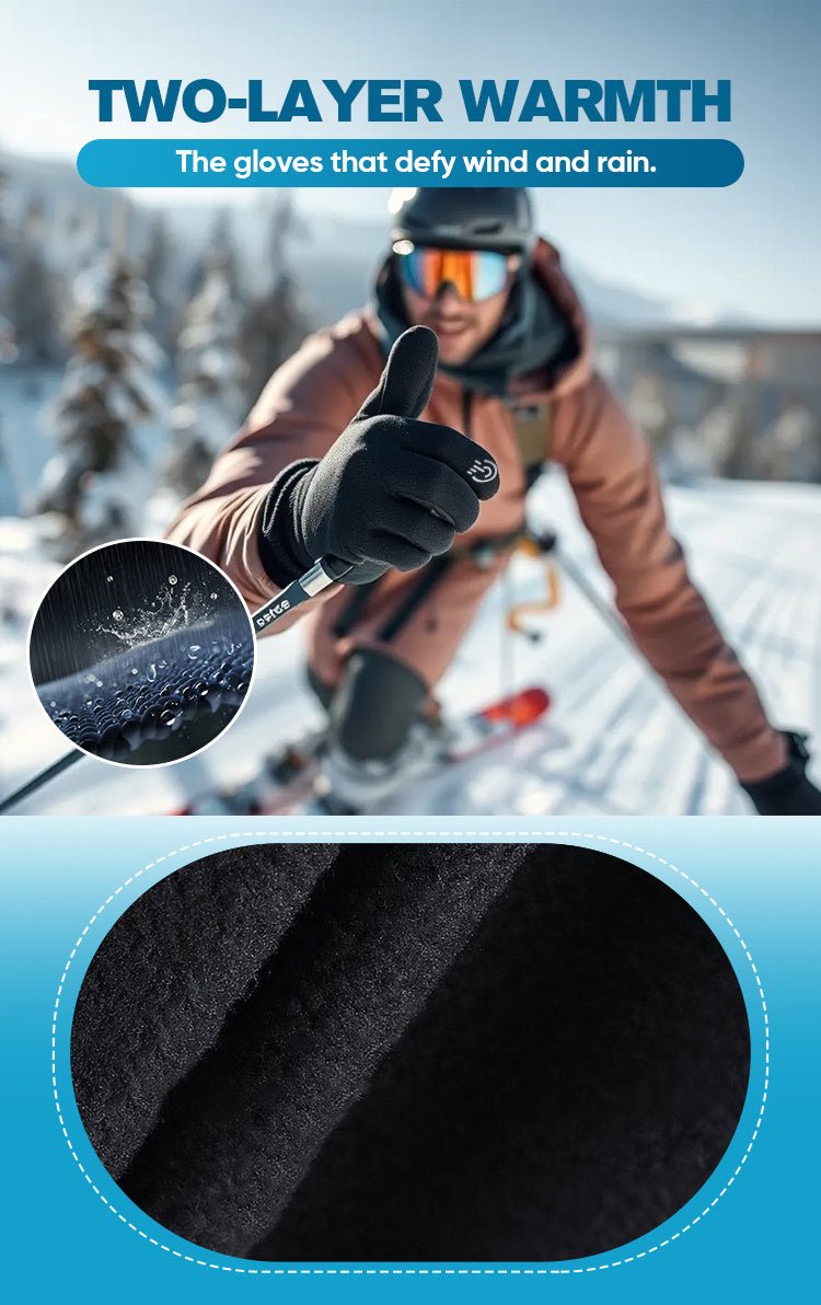 Avtoit | Thermal Waterproof Cycling Gloves | Insulated, Breathable & Touchscreen Compatible for Cold Weather Outdoor Activities