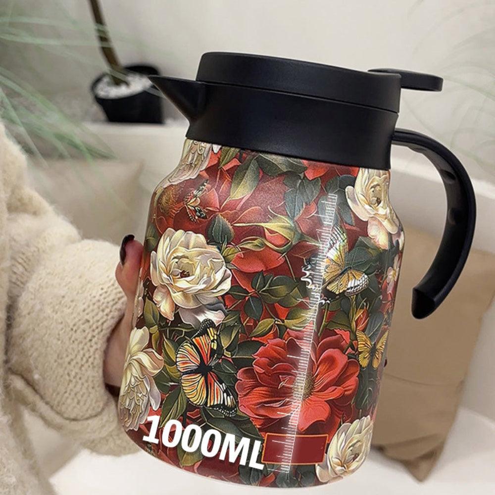 Avtoit | Stainless Steel Thermal Teapot with Infuser – Vacuum Insulated 1L Tea Pot