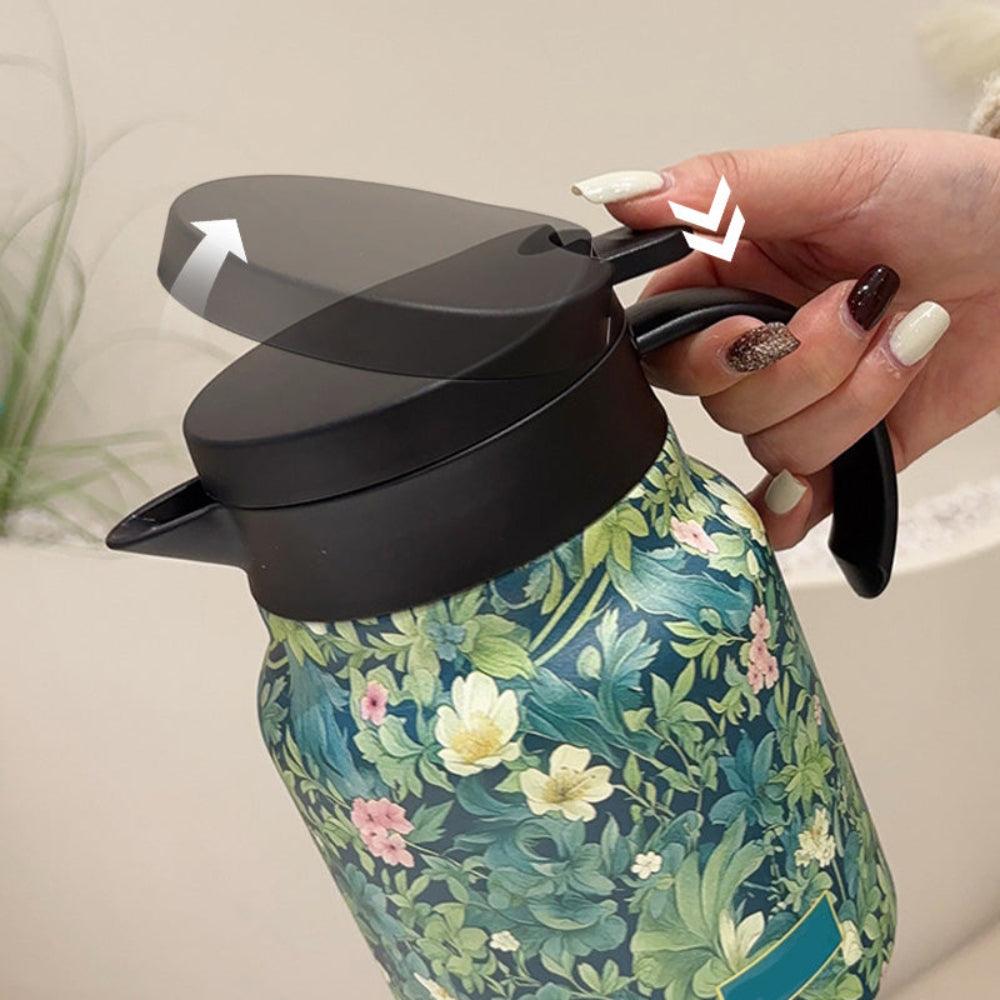 Avtoit | Stainless Steel Thermal Teapot with Infuser – Vacuum Insulated 1L Tea Pot