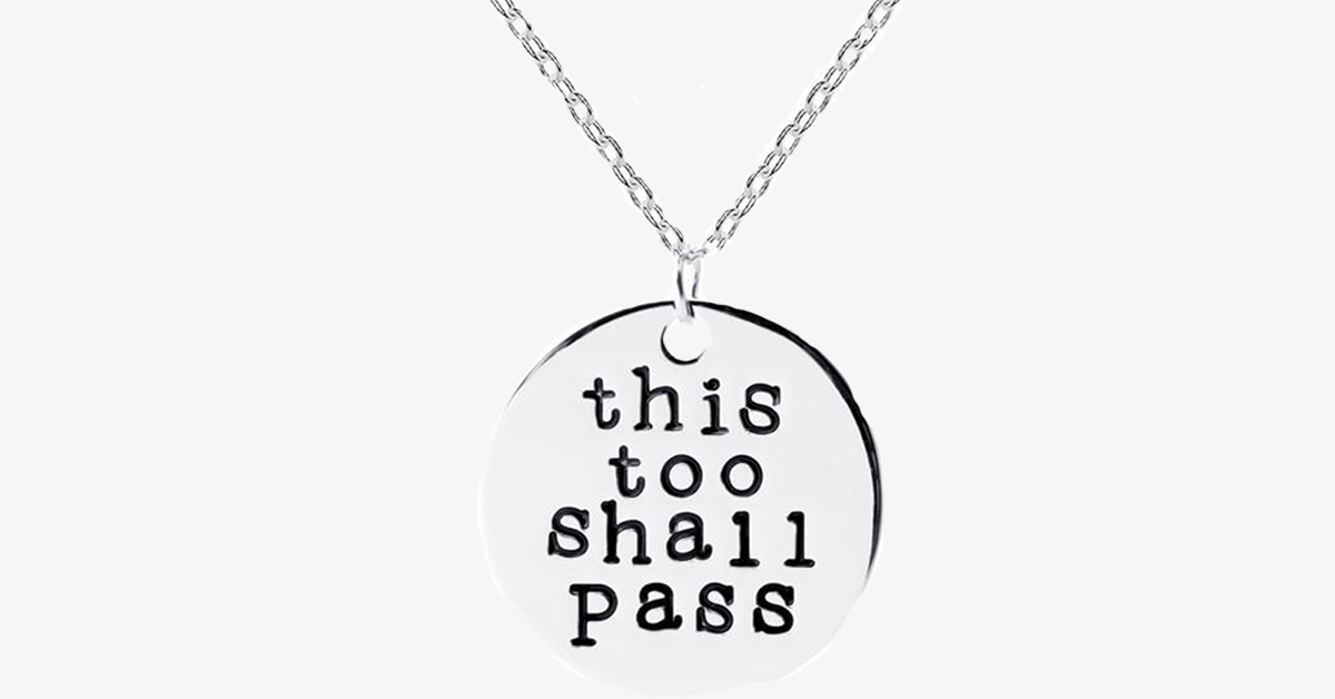 Avtoit | This Also Will Pass Pendant Necklace