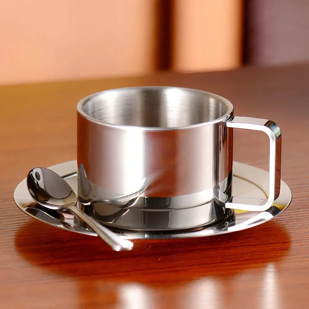 Avtoit | Three-Piece Stainless Steel Coffee Cup Set