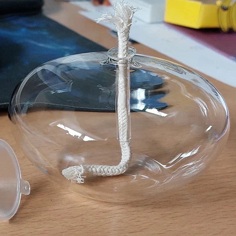Avtoit | Transparent Oil Lamp Made of Glass as Candle Holder