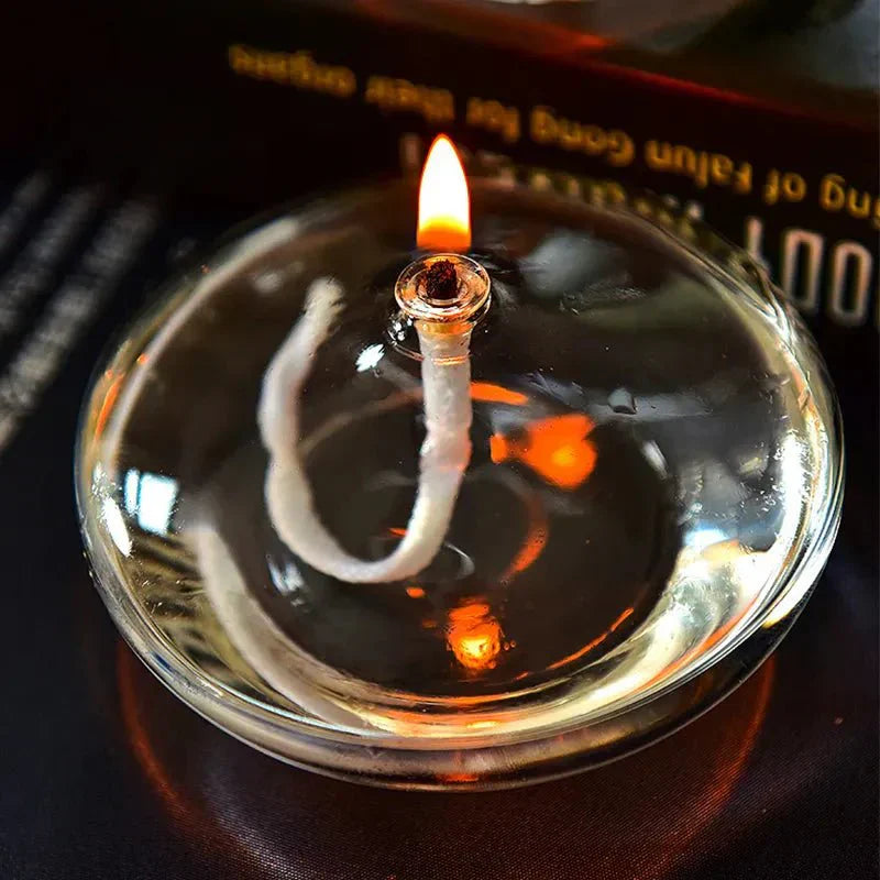 Avtoit | Transparent Oil Lamp Made of Glass as Candle Holder