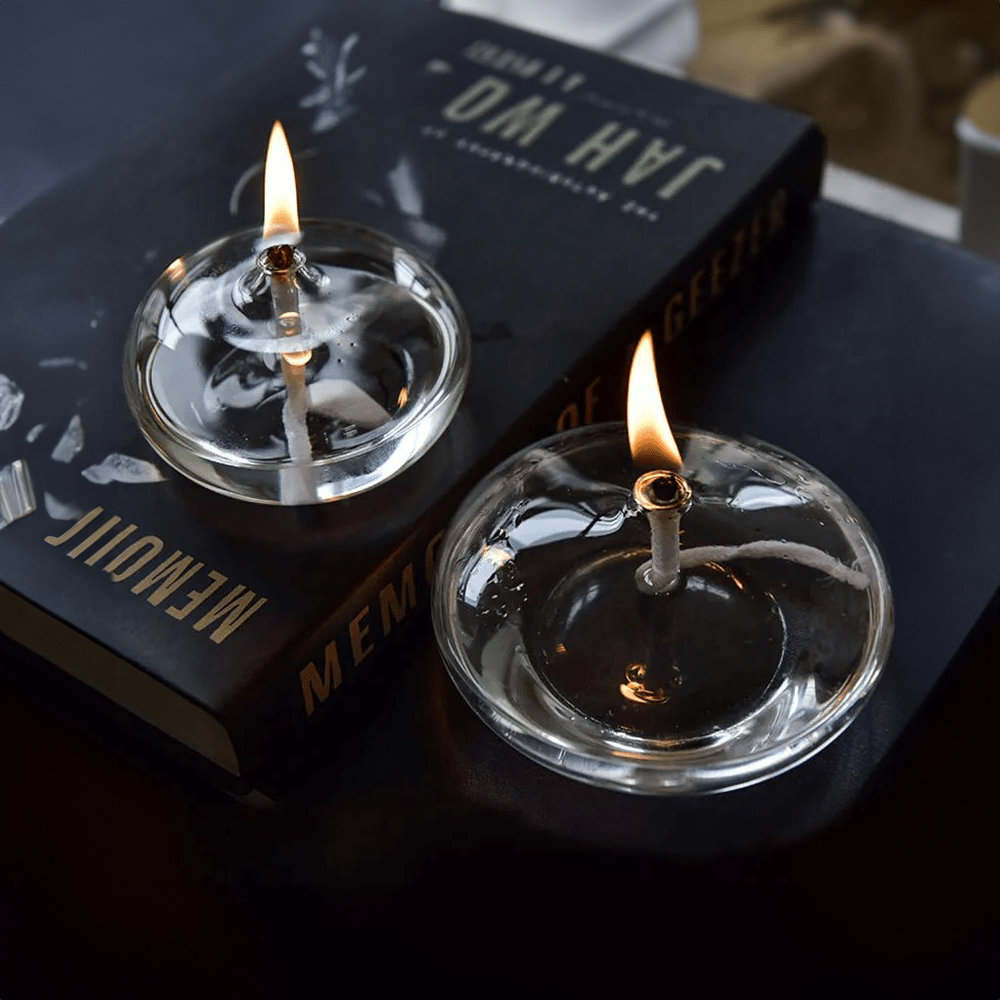 Avtoit | Transparent Oil Lamp Made of Glass as Candle Holder