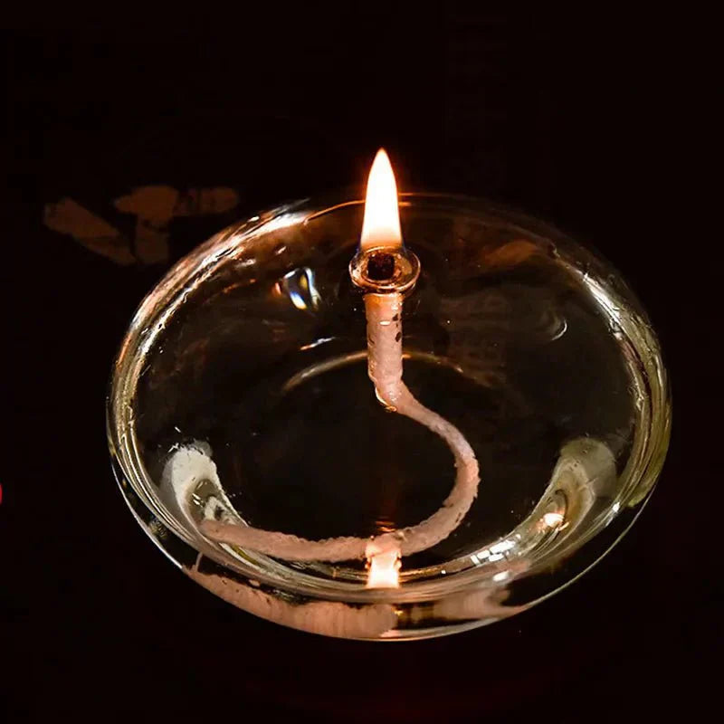 Avtoit | Transparent Oil Lamp Made of Glass as Candle Holder