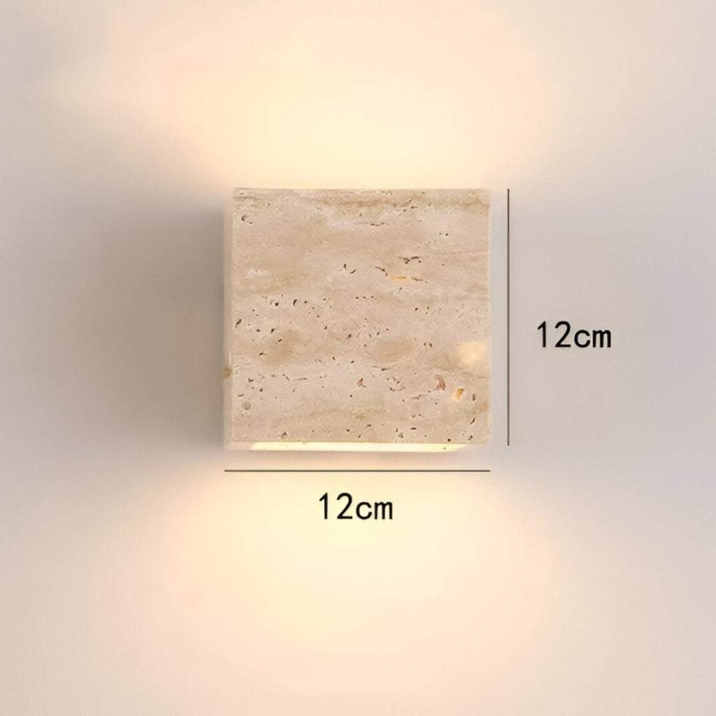 Avtoit | Wall lamp made of travertine for a warm and elegant atmosphere