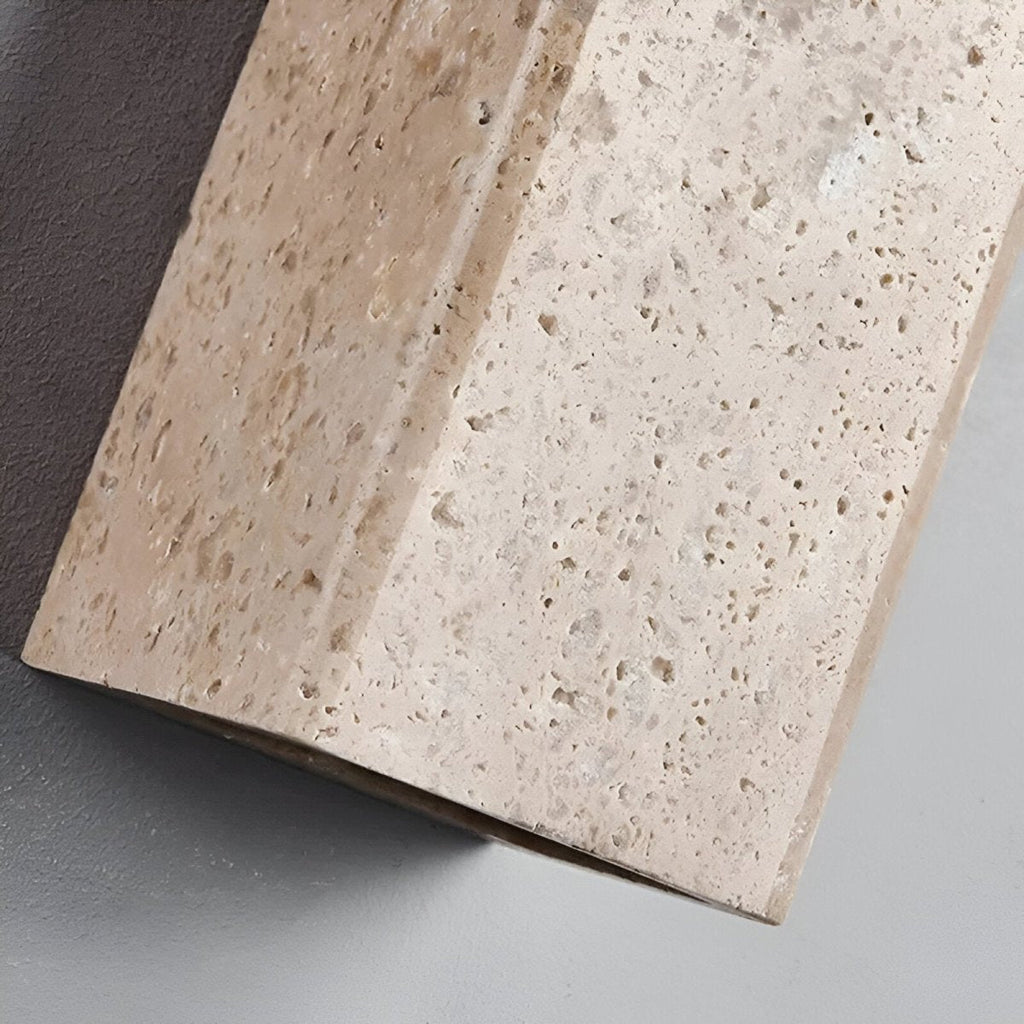 Avtoit | Wall lamp made of travertine for a warm and elegant atmosphere