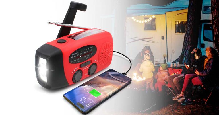 Avtoit | All-in-One Emergency Radio with Solar Power & Power Bank – Be Prepared Anytime, Anywhere