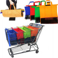 Avtoit | EcoSmart Shopping Cart Trolley Bags (Set of 4) | Reusable Grocery Organiser System